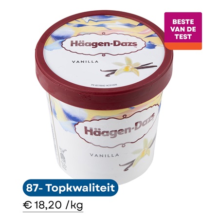 beste vanille ijs Haagen Dazs